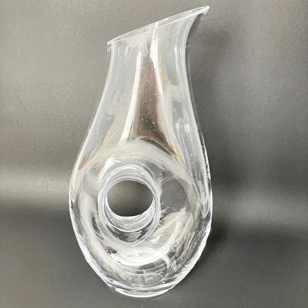 Lenox Tuscany Classics Pierced Pitcher 48 Oz Clear Crystal Glass Decanter Carafe